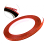 Cinta adhesiva, rojo purpurina, 2mm