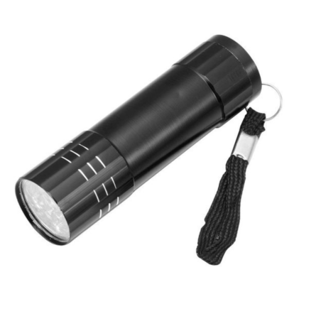 Lámpara LED/UV Linterna, 9W, negro
