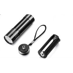 Lámpara LED/UV Linterna, 9W, negro