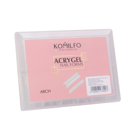 Tips Moldes para Construcción de Uñas Sistema dual Komilfo Reutilizables, Arco 120uds