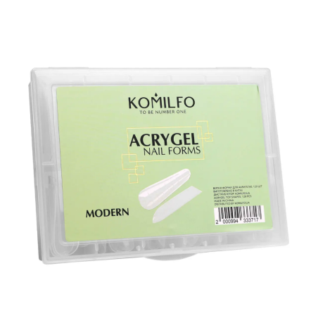 Tips Moldes para Construcción de Uñas Sistema dual Komilfo Reutilizables, Modern 120uds