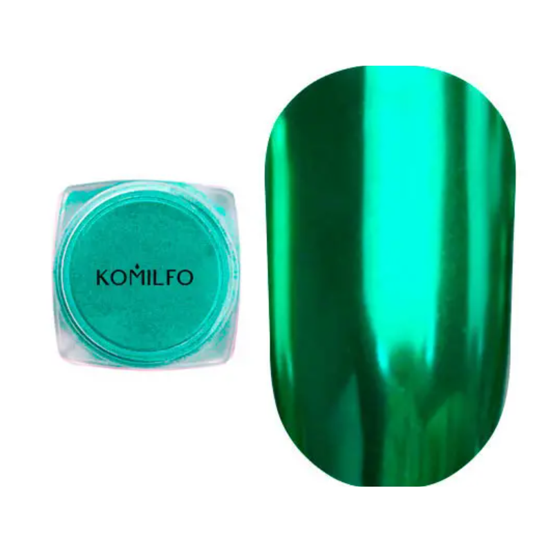Mirror Powder N°011(Polvo efecto espejo), Color Verde, Komilfo, 0,5gr