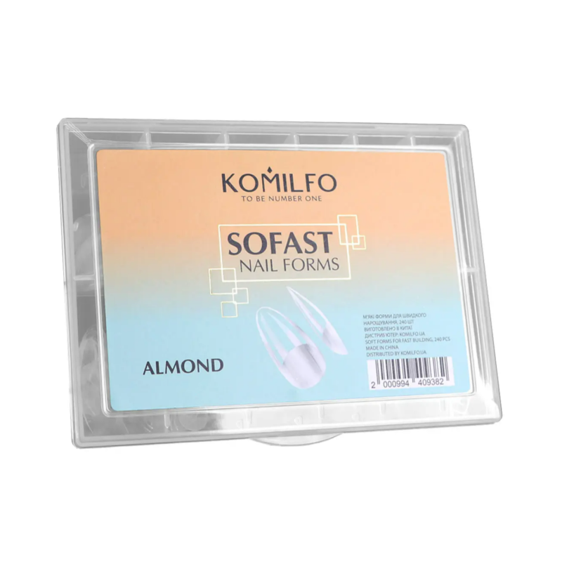 Tips Moldes SOFAST NAIL FORMS Komilfo  Almendra, 240uds