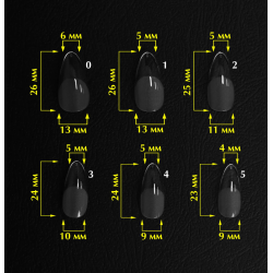 Tips Moldes SOFAST NAIL FORMS Komilfo  Almendra, 240uds