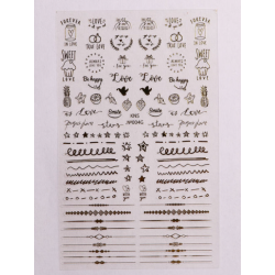 Pegatina Adhesiva Komilfo KNS-N°004G, Dorado