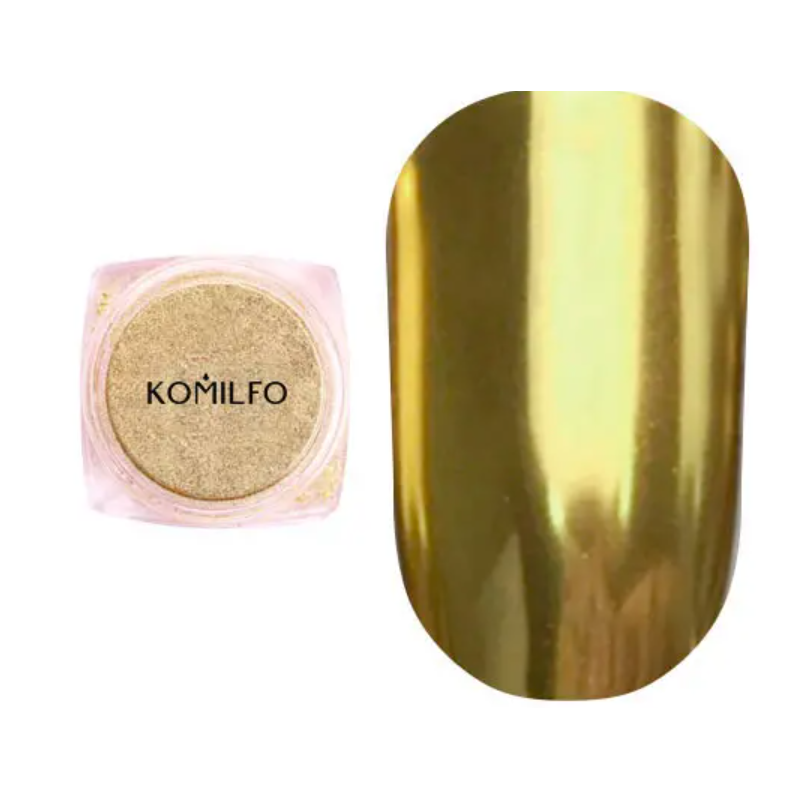 Mirror Powder N°003 (Polvo efecto espejo), Color Hoja de oro, Komilfo, 0,5gr