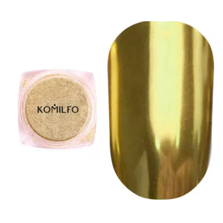 Mirror Powder N°003 (Polvo efecto espejo), Color Hoja de oro, Komilfo, 0,5gr