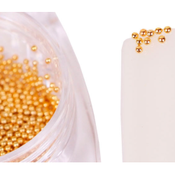 Micro bolitas caviar (metálicas) Komilfo, dorado 0,8mm., 6gr