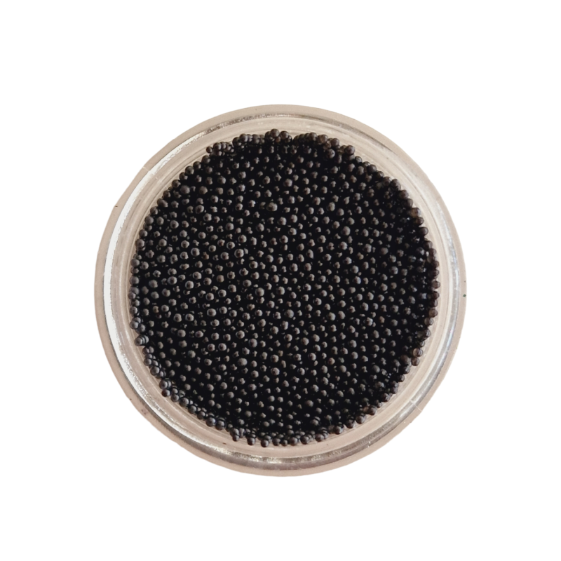 Micro bolitas caviar (metálicas) Negro,  06-08mm