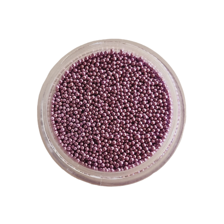 Micro bolitas caviar (metálicas) Violeta Claro,  06-08mm