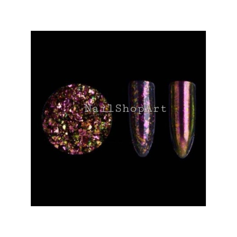 Copos Yuki 186, Chameleon-Verde,Rojo,Dorado