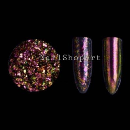 Copos Yuki 186, Chameleon-Verde,Rojo,Dorado