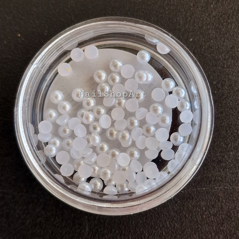 Perlas 10,  Blanco, 2mm