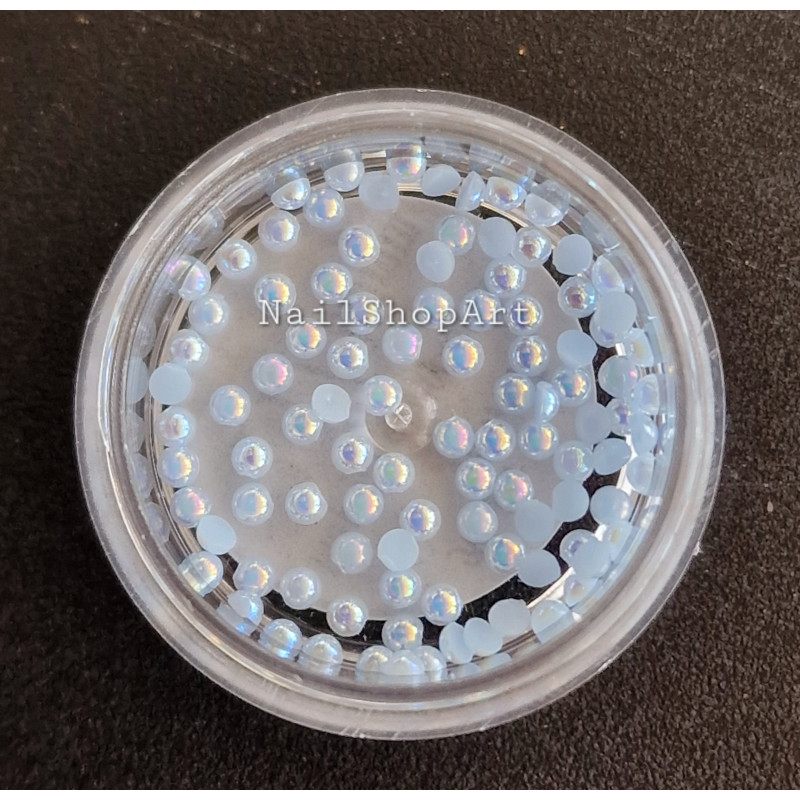 Perlas de Nácar 11, Azul Claro, 2mm