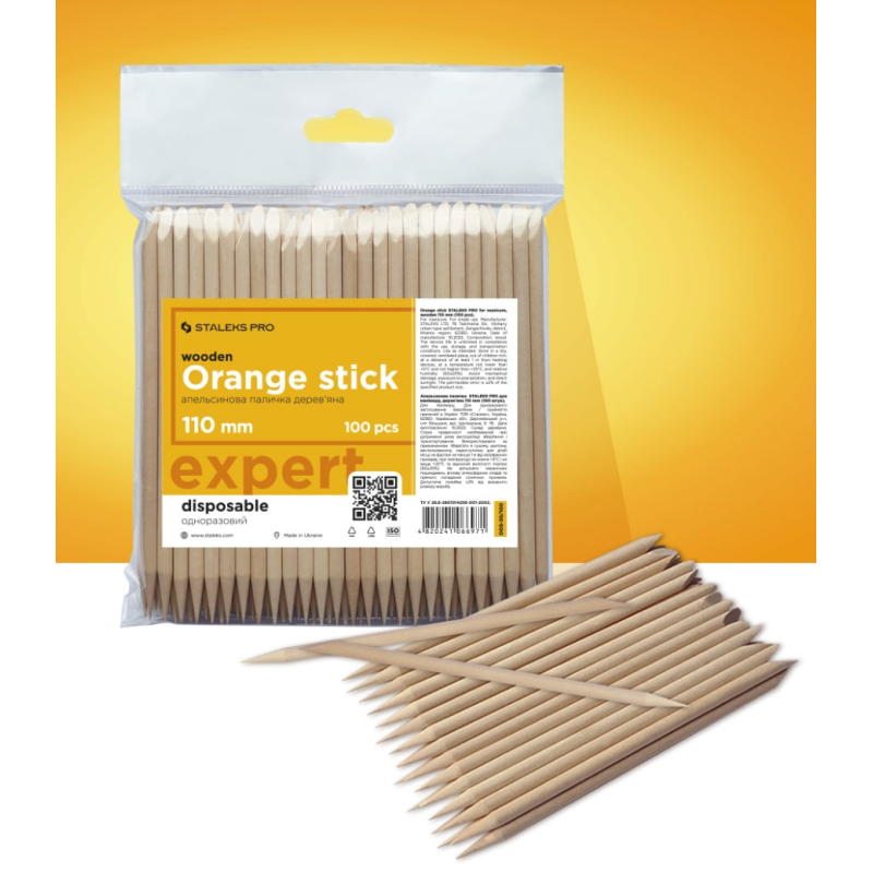 Palitos de naranjo Staleks Pro 11cm., 100uds