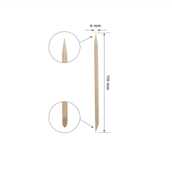 Palitos de naranjo Staleks Pro 11cm., 100uds