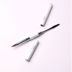 Pincel Doble Metall Spatula/Acrylico 8 (Kolinsky), Komilfo