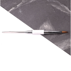 Pincel Doble Metall Spatula/Acrylico 8 (Kolinsky), Komilfo