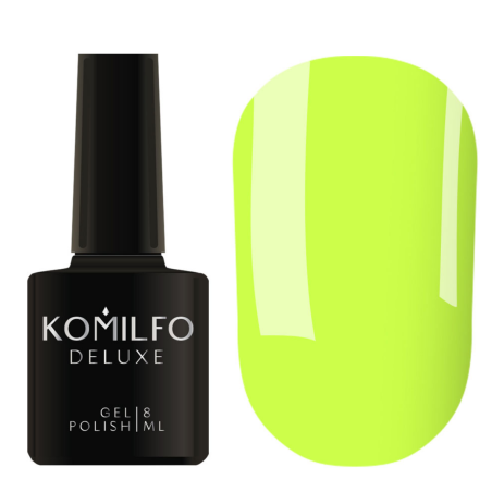 Esmalte Semipermanente D263 Amarillo Neón, Komilfo, 8ml