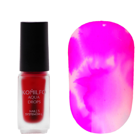Pintura Efecto Acuarela Liquida, Aqua Drops Komilfo, Rosa Nº007, 5ml