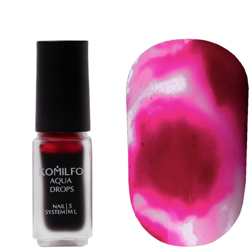 Pintura Efecto Acuarela Liquida, Aqua Drops Komilfo, Rosa  FucsiaNº006, 5ml