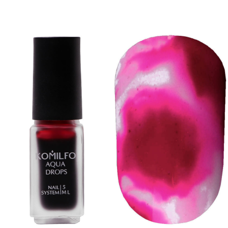Pintura Efecto Acuarela Liquida, Aqua Drops Komilfo, Rosa  FucsiaNº006, 5ml