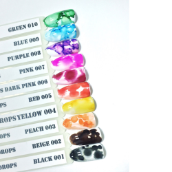 Pintura Efecto Acuarela Liquida, Aqua Drops Komilfo, Verde Nº010, 5ml