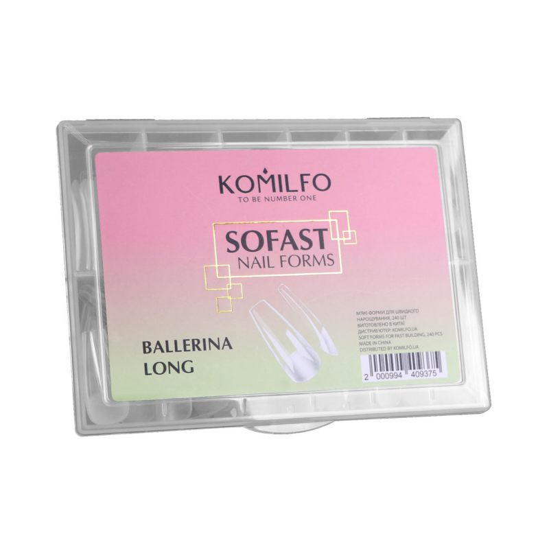 Tips Moldes SOFAST NAIL FORMS Komilfo  Ballerina Long, 240uds