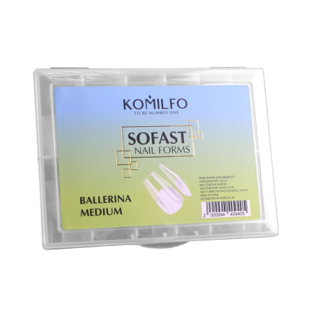 Tips Moldes SOFAST NAIL FORMS Komilfo  Ballerina Medium, 240uds