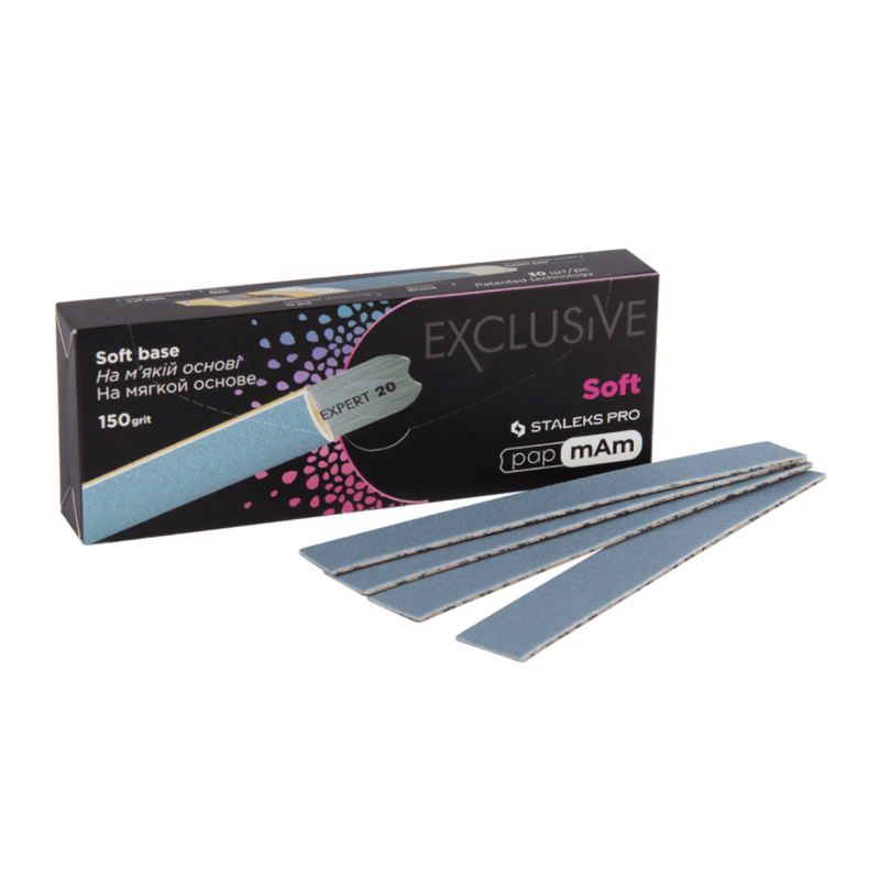 Lima Desechable papmAm Exclusive 20, grano 150, 30uds., Staleks