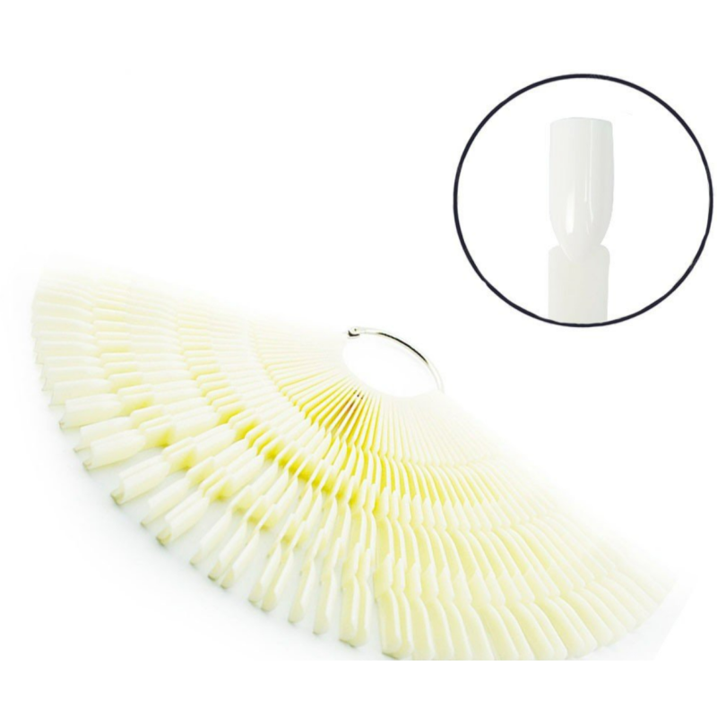 Paleta Muestrario 3 en 1 con aro, natural, Cuadrada, 45uds (135uds)