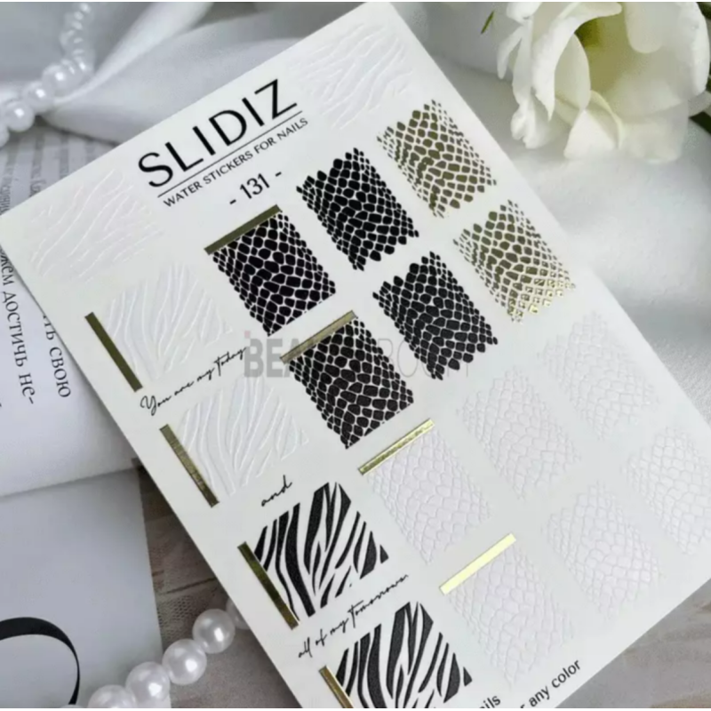 Pegatina al agua con foil Slidiz 131