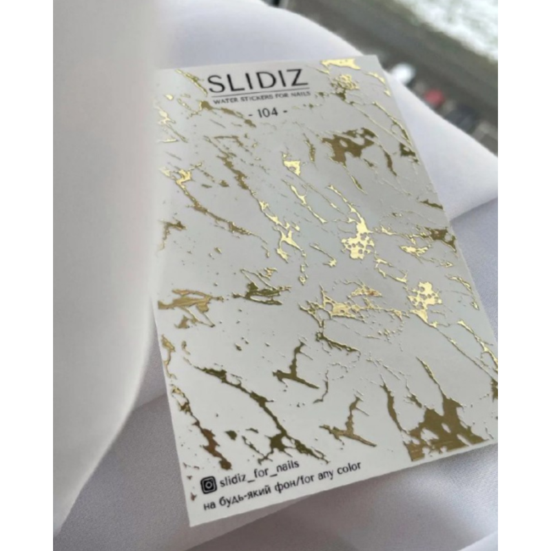 Pegatina al agua con foil Slidiz 104
