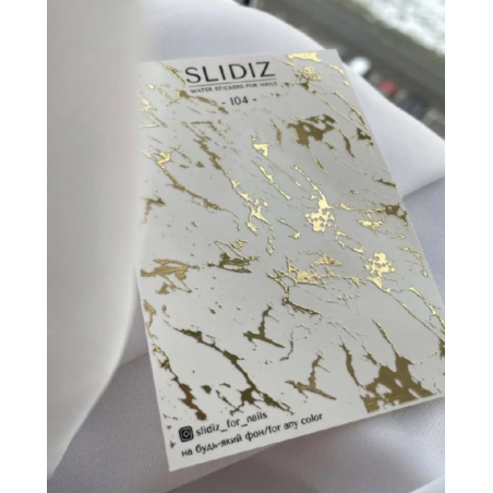 Pegatina al agua con foil Slidiz 104