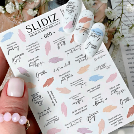 Pegatina al agua Slidiz 060