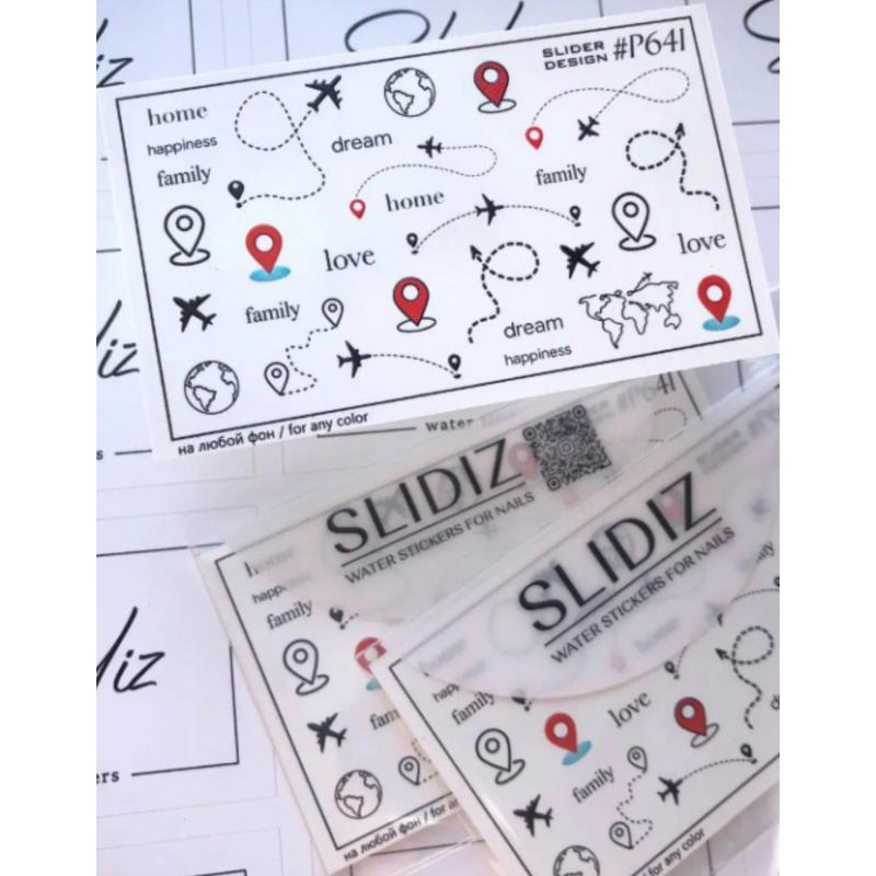 Pegatina al agua Slidiz  P641