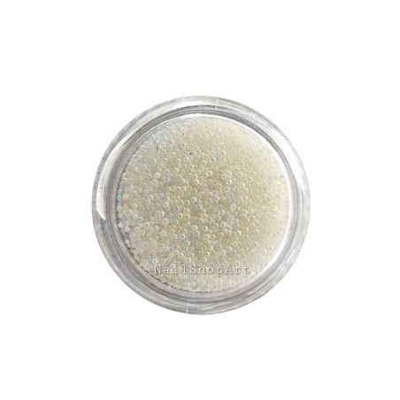 Micro bolitas de cristal Clear AB, 06-08mm, 3g