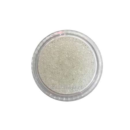 Micro bolitas de cristal Clear, 06-08mm, 3g