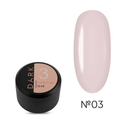 Gel Constructor Medium 03 DARK, Rosa Lechoso, 15ml