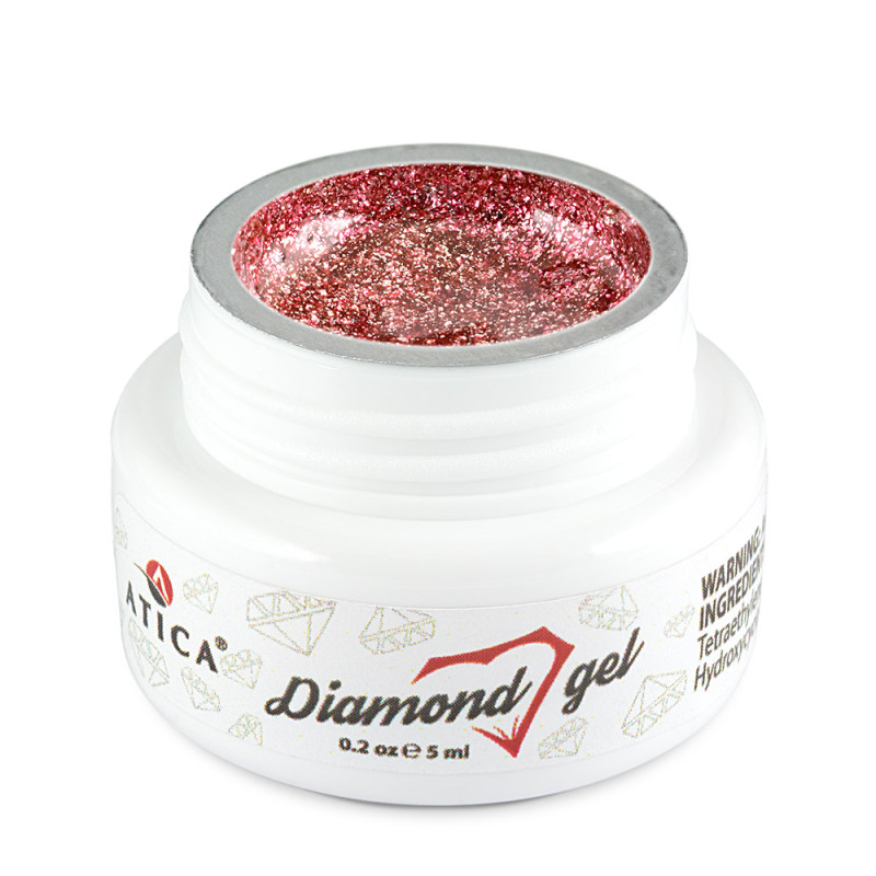 Diamond gel Red Atica, 5ml