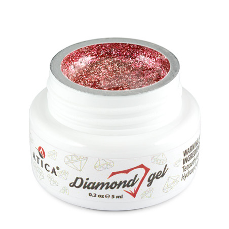 Diamond gel Red Atica, 5ml