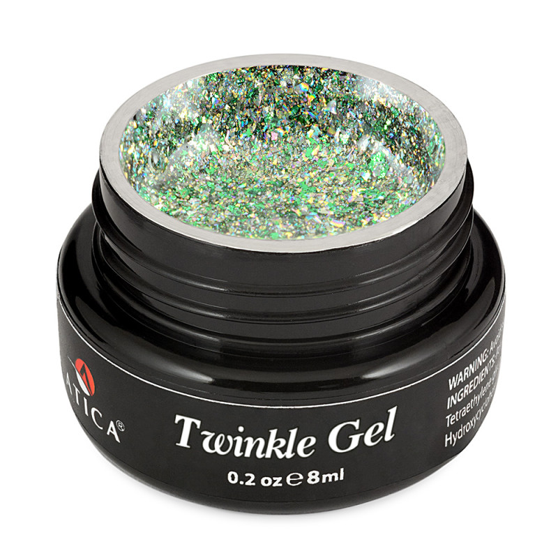 Gel Twinkle Peacock ATICA, gel brillante, 8ml