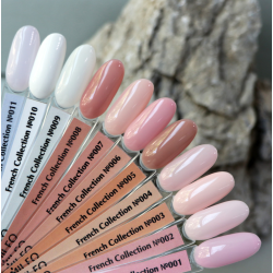 Esmalte semipermanente F004 French Colección Komilfo, rosa perlado, 8ml