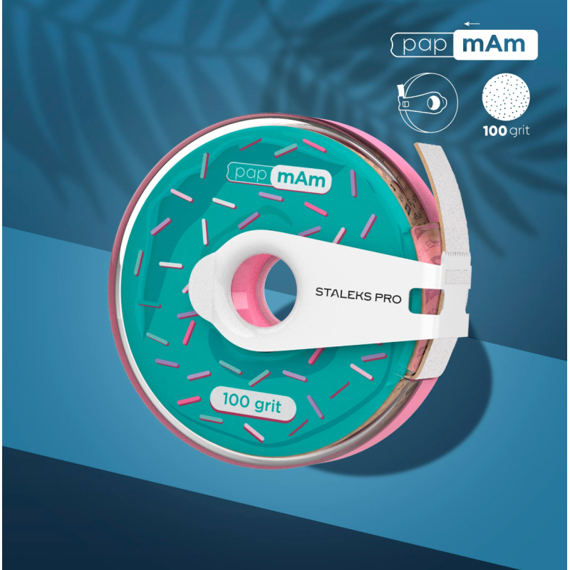 Donut papmAm Lima desechable, Blanco, Grano 100, Staleks