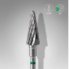 Fresa de carburo "cono" Verde,diámetro 6 mm / pieza de trabajo 14 mm Staleks