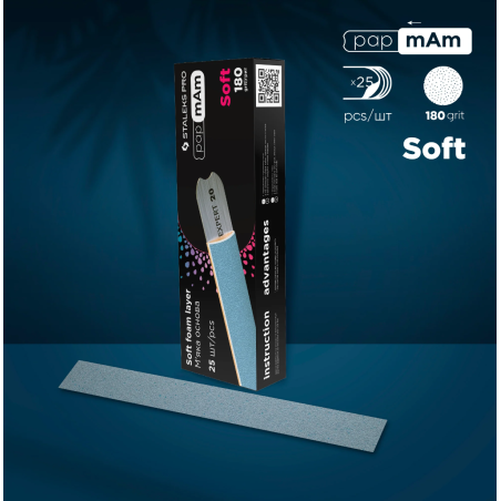 Lima Desechable papmAm Exclusive 20, grano 180, 25uds., Staleks