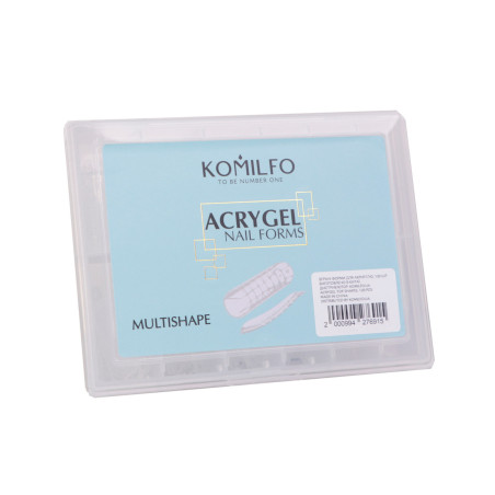 Tips Moldes para Construcción de Uñas Sistema dual Komilfo Reutilizables, Multishape120uds