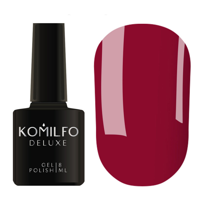 Esmalte Semipermanente D090 Carmesi oscuro, Komilfo, 8 ml