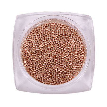 Micro bolitas caviar (metálicas) Komilfo, Oro Rosa, 0,8mm - 6gr
