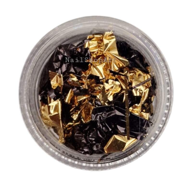 Foil Pan de Color Mixto Negro-Oro